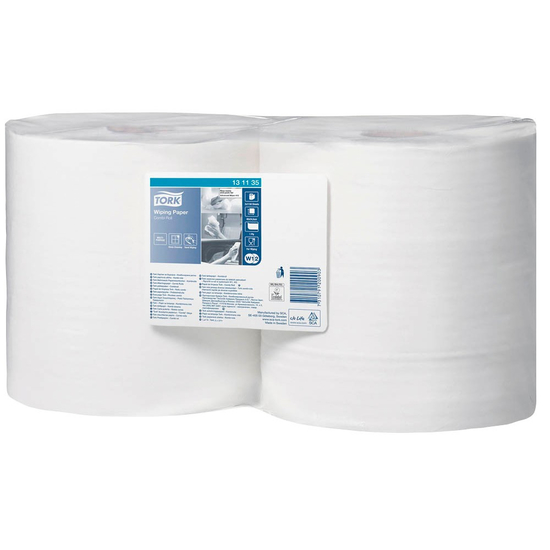 Tork W1 Wischtuch 2x460m, 1lg wei� 25x40cm