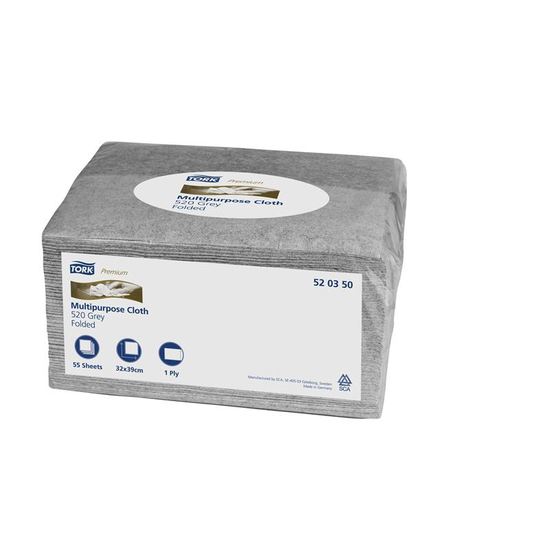 Tork W8 Reinigungst�cher grau 440 Einzelt�cher 1lg