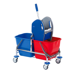 DOFA 20 Doppelfahrwagen 2 x 17 l - verchromt Floorstar