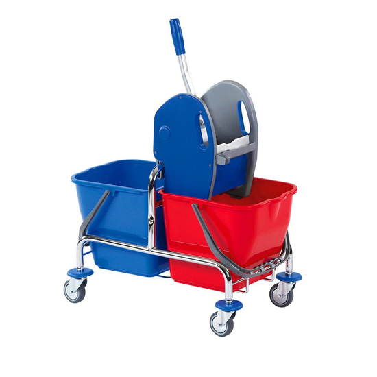 DOFA 25 Doppelfahrwagen 2 x 25 l - verchromt Floorstar