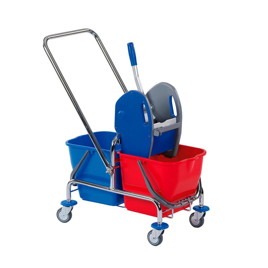 DOFA 20 D Doppelfahrwagen 2 x 17 l - verchromt Floorstar