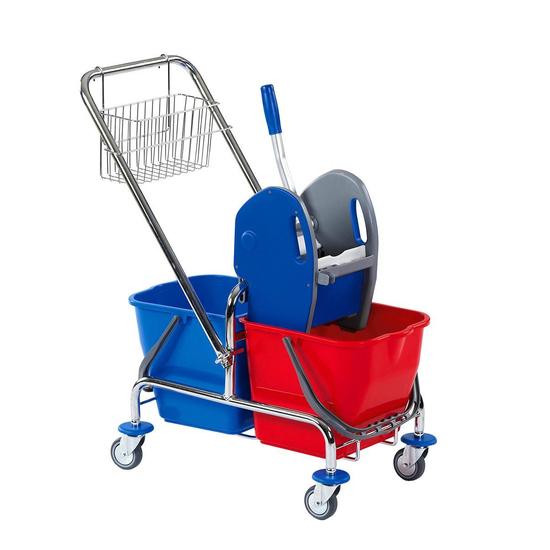 DOFA 25 DK Doppelfahrwagen 2 x 25 l - verchromt Floorstar