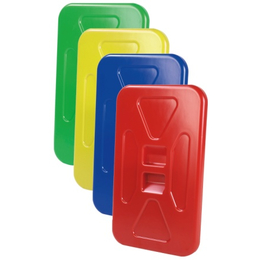 Kunststoffdeckel fr Halterahmen 120 l rot Floorstar