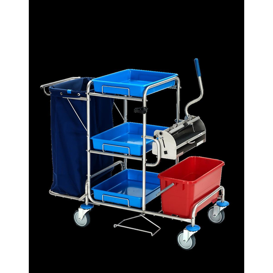 FPW 4 mono 2-70 ES I Flachpressenwagen 4 mono Edelstahl (ohne Sack) I Floorstar