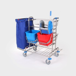 RW 2T 2-120 ES Reinigungswagen 2 Top - Edelstahl (ohne...