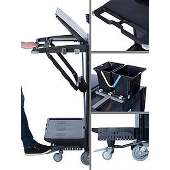 RW 1QT BX I Premium Reinigungswagen 1 Quattro Tresor BRIX I Floorstar