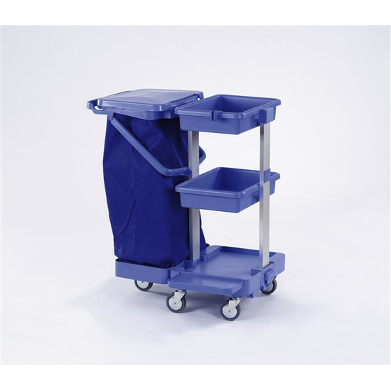 Reinigungswagen 4 - Kunststoff mit Halterahmen 2x 70 Liter Floorstar