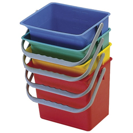 Kunststoffeimer 6 l für Kunststoffwagen, gelb Floorstar