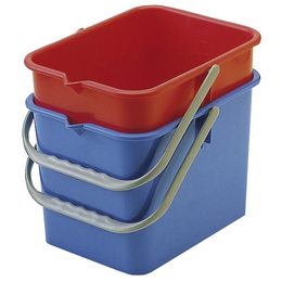 Kunststoffeimer 9 l für Kunststoffwagen, blau Floorstar