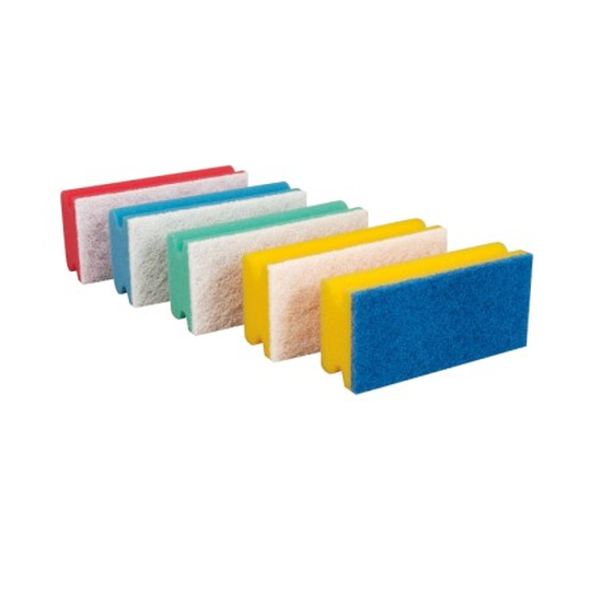 Vliesschwamm - kratzfrei gelb-wei� - 15 x 7 x 4,5 cm VE = 10 St�ck Floorstar