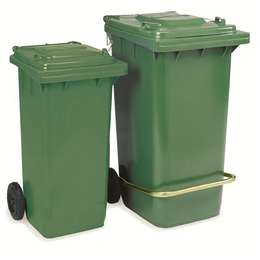 Floormagic Mllbehlter 24OL mit Rder grn mit Pedal