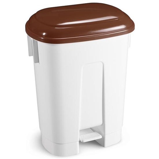 Floormagic HACCP Mlleimer mit Deckel in braun 60l