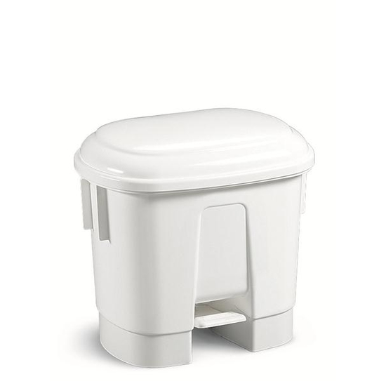 Floormagic HACCP Mlleimer mit Deckel in weiss 30l