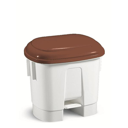 Floormagic HACCP Mlleimer mit Deckel in braun 30l