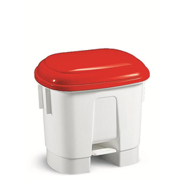 Floormagic HACCP Mlleimer mit Deckel in rot 30l