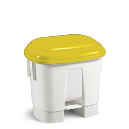 Floormagic HACCP Mlleimer mit Deckel in gelb 30l