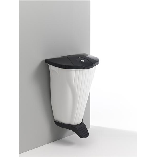 Floormagic WALL UP Wandmlleimer mit Pedal 50l in schwarz