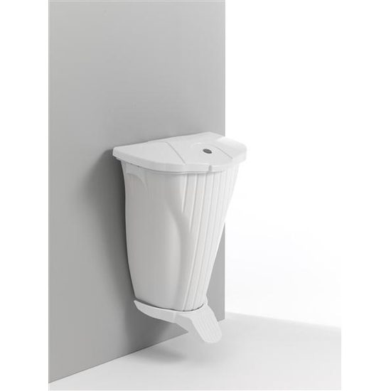 Floormagic WALL UP Wandmlleimer mit Pedal 50l in weiss