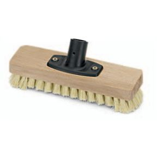 Floormagic Schrubber breit mit Bart Fibre-Natur 24x6,5cm mit POWER STICK