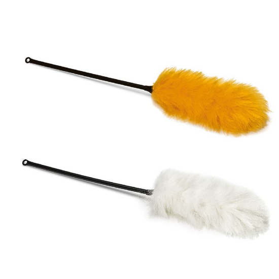Floormagic Profi Staubwedel Teleskopstiel reine Schafswolle 80-106cm