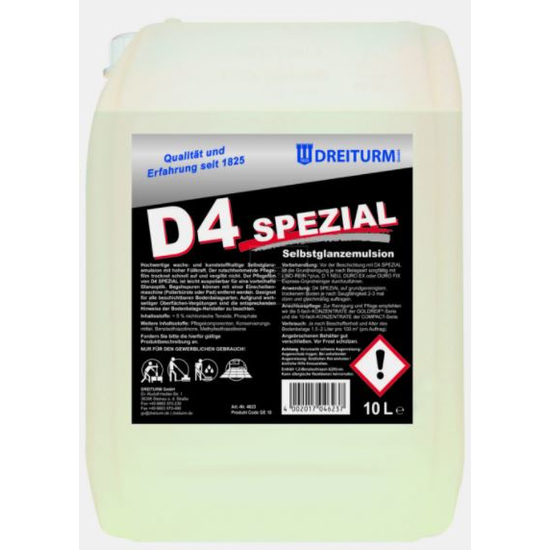 Dreiturm D4 SPEZIAL Selbstglanzemulsion 10l - 4623