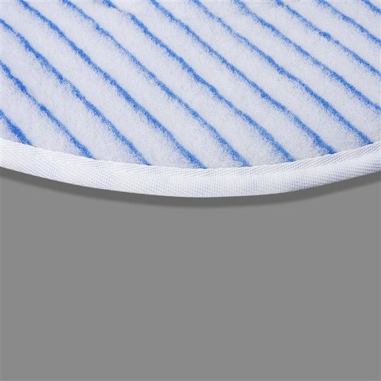 Microfaser Padscheibe in wei mit blauen Borsten 432mm 17 von Floormagic