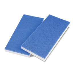 Floormagic Handpad Melamin 115x250x24mm in wei/blau