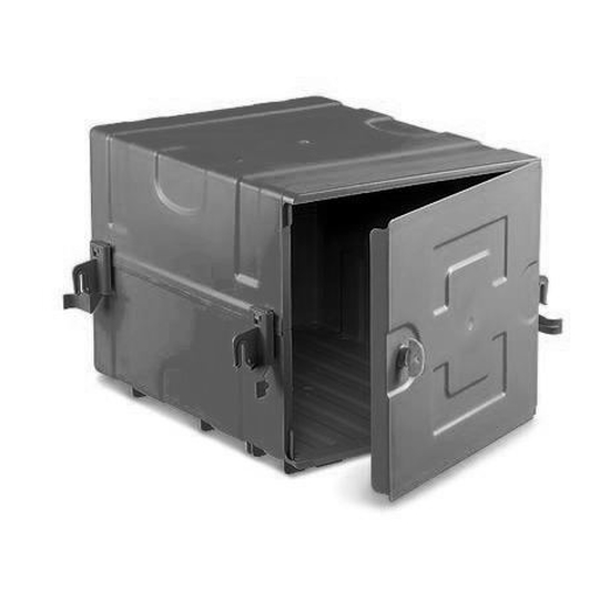 Premium Reinigungsmittelbox in grau von trolley-system.com