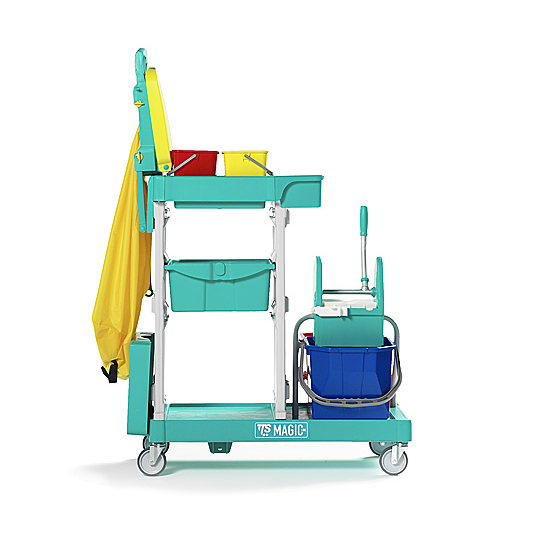 Reinigungswagen Kulta 360 aus hochwertigen Kunststoff von trolley-system.com