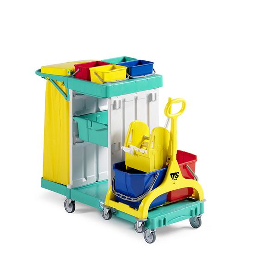 Reinigungswagen Kulta 370 aus hochwertigen Kunststoff von trolley-system.com