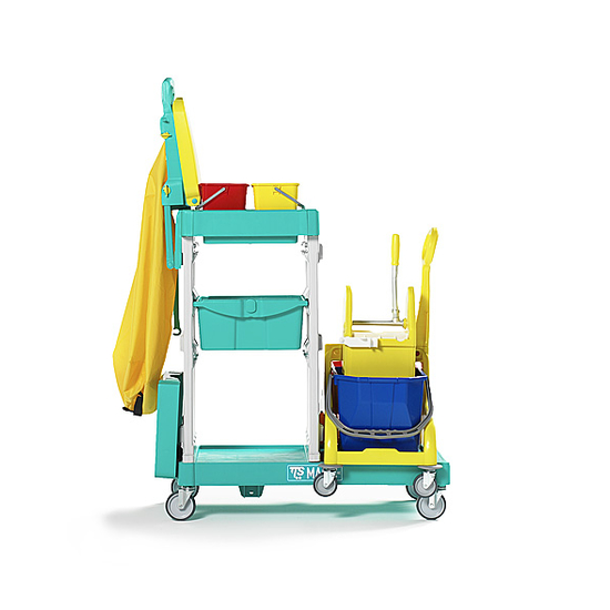 Reinigungswagen Kulta 370 aus hochwertigen Kunststoff von trolley-system.com