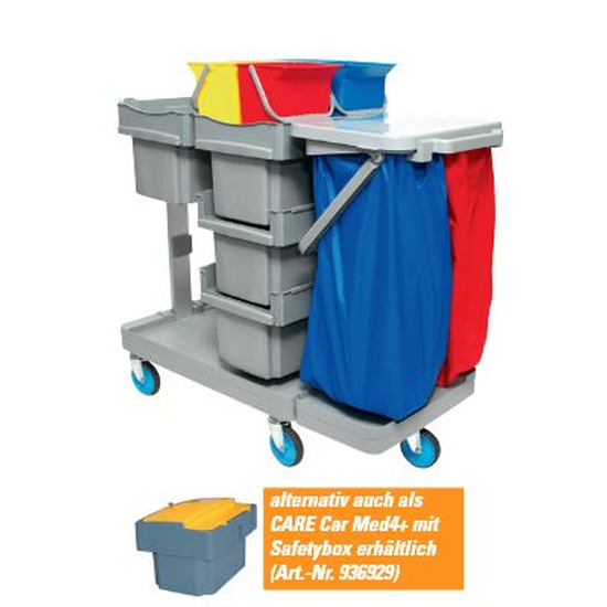 Meiko Kunststoff-Fahrwagen CARE Car Med4