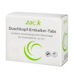 Zack Duschkopf-Enkalker-Tabs, 3 Tabs + 3 Entkalkungsbeutel