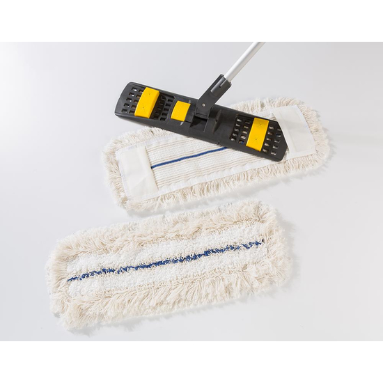 Floormagic Krankenhausmopp wei mit blauem Streifen I 50 cm