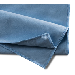 Mopptex Mikrofaser Seidenvelours blau 40x40cm