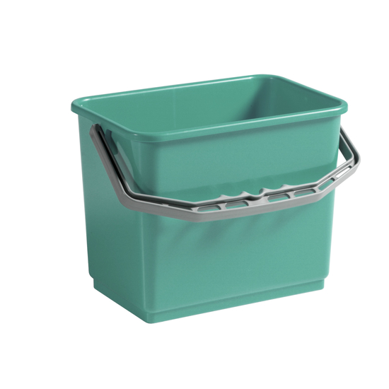 Kunststoffeimer 4l klein fr Reinigungswagen in grn von trolley-system.com