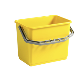 Kunststoffeimer 4l klein fr Reinigungswagen in gelb von trolley-system.com