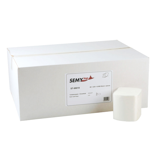 Toilettenpapier - 9000 Einzelblatt 2-lg in wei